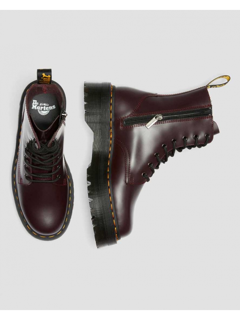 DR.MARTENS JADON W SHOE BURGUNDY SMOOTH Big Lebowski