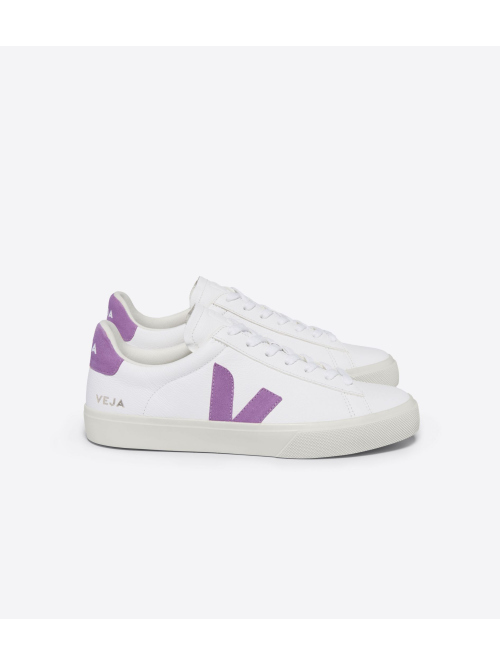 VEJA CAMPO CHROMEFREE SHOE WHT/MULBERRY