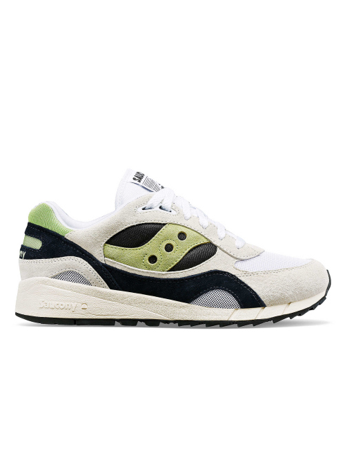 SAUCONY SHADOW 6000 SHOE WHT/GREEN