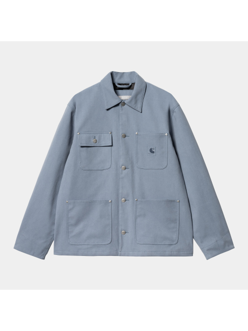 CARHARTT WIP SUEDE MICHIGAN COAT DOVE